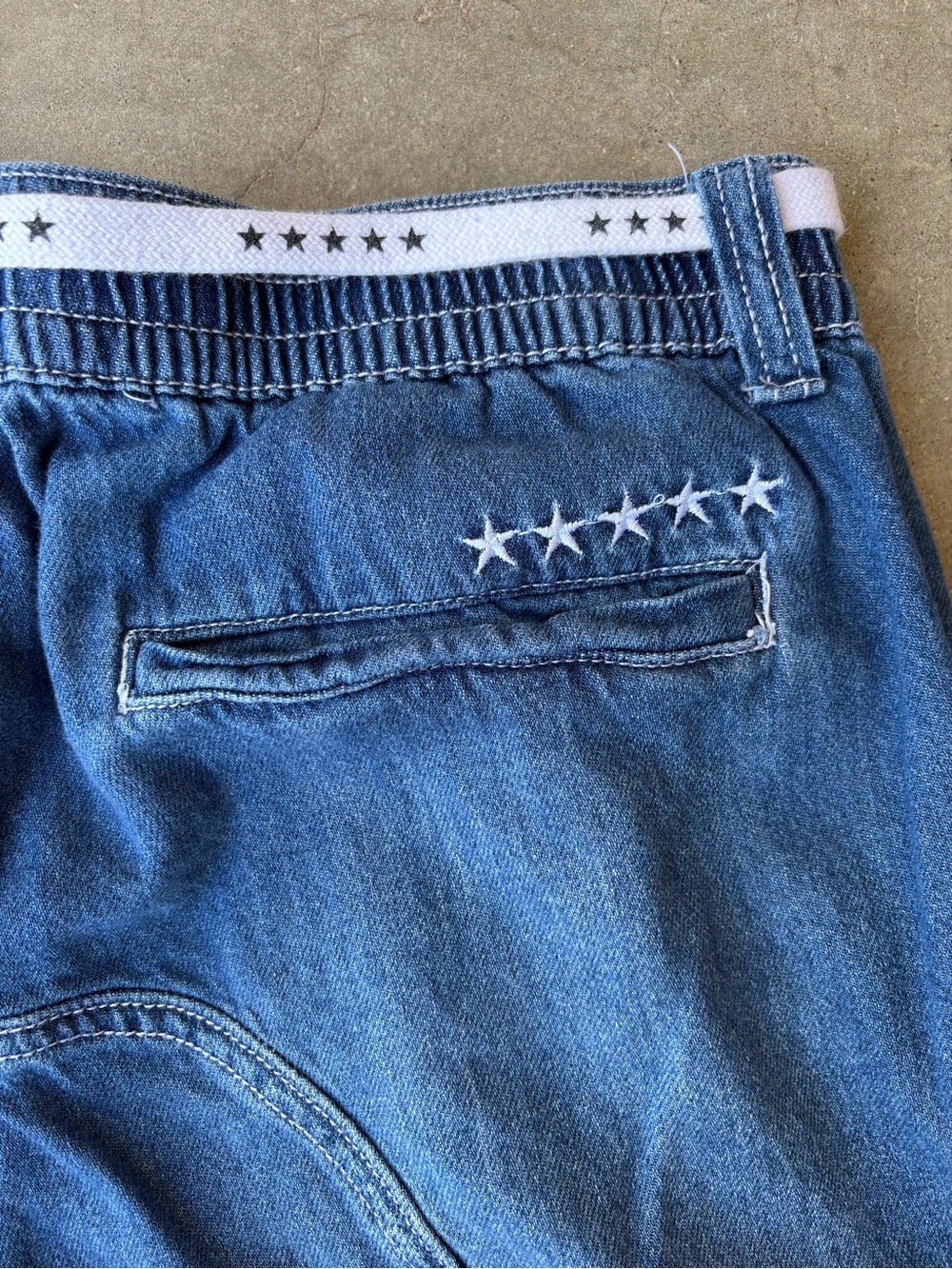 FIVESTAR General 5-Star Size 11/30 Baggy Denim Cargo Pants Y2K Style - Picture 5 of 8